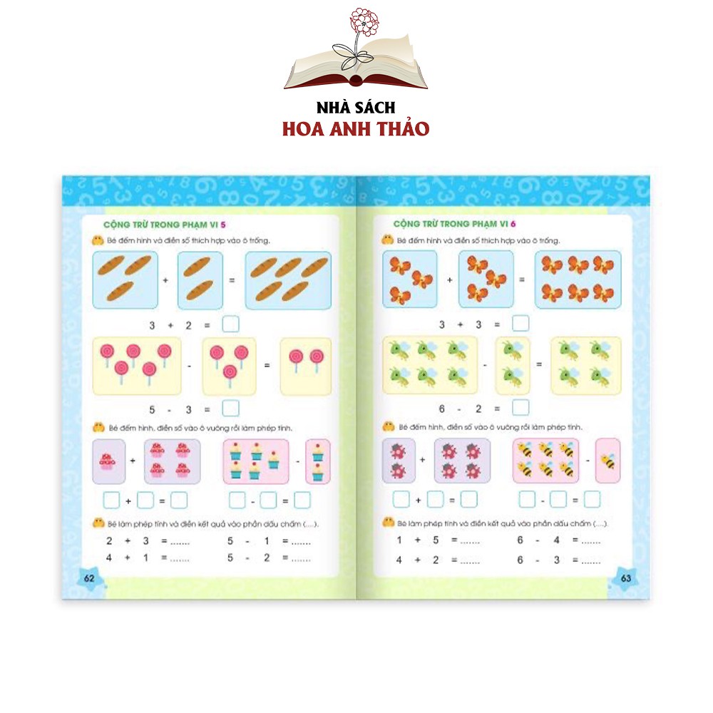 Sách Bé chinh phục toán học tư duy toán học cho trẻ từ 4 - 6 tuổi.