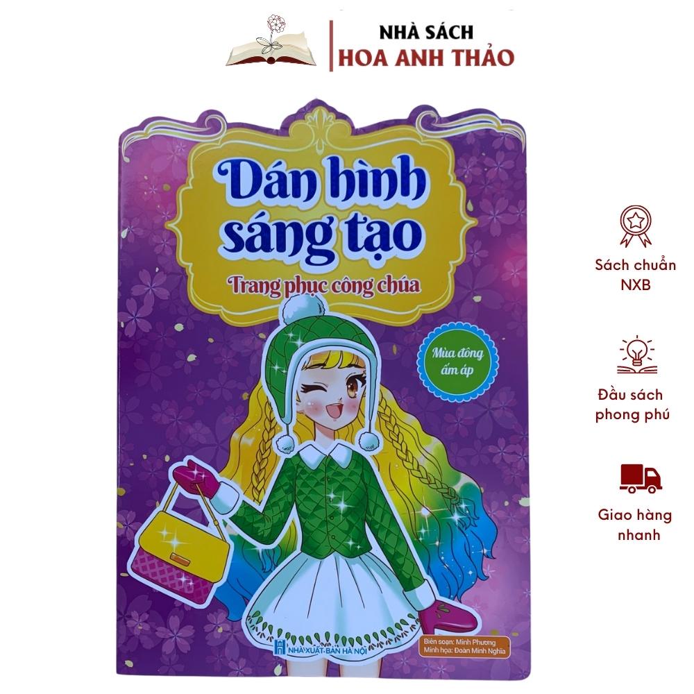 Sách Dán Hình Sáng Tạo Trang Phục Công Chúa Cho Bé Gái
