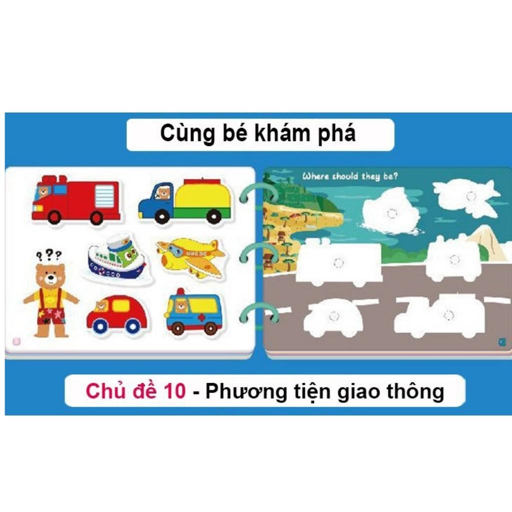 Đồ chơi bộ bóc dán 17 chủ đề hấp dẫn, Busy board