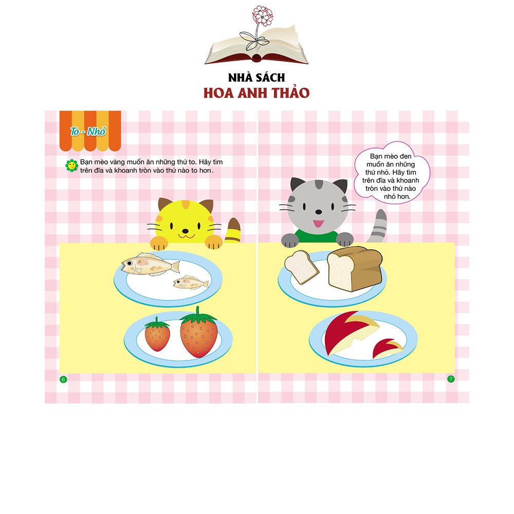 Sách Toán tư duy cho trẻ từ 3 đến 4 tuổi trò chơi toán học