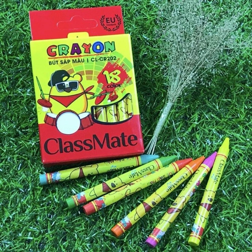 Bút Sáp Màu Siêu Sạch CLASSMATE 12-18-24 Chiếc , Bám Giấy Tốt Cho Bé Tập Tô