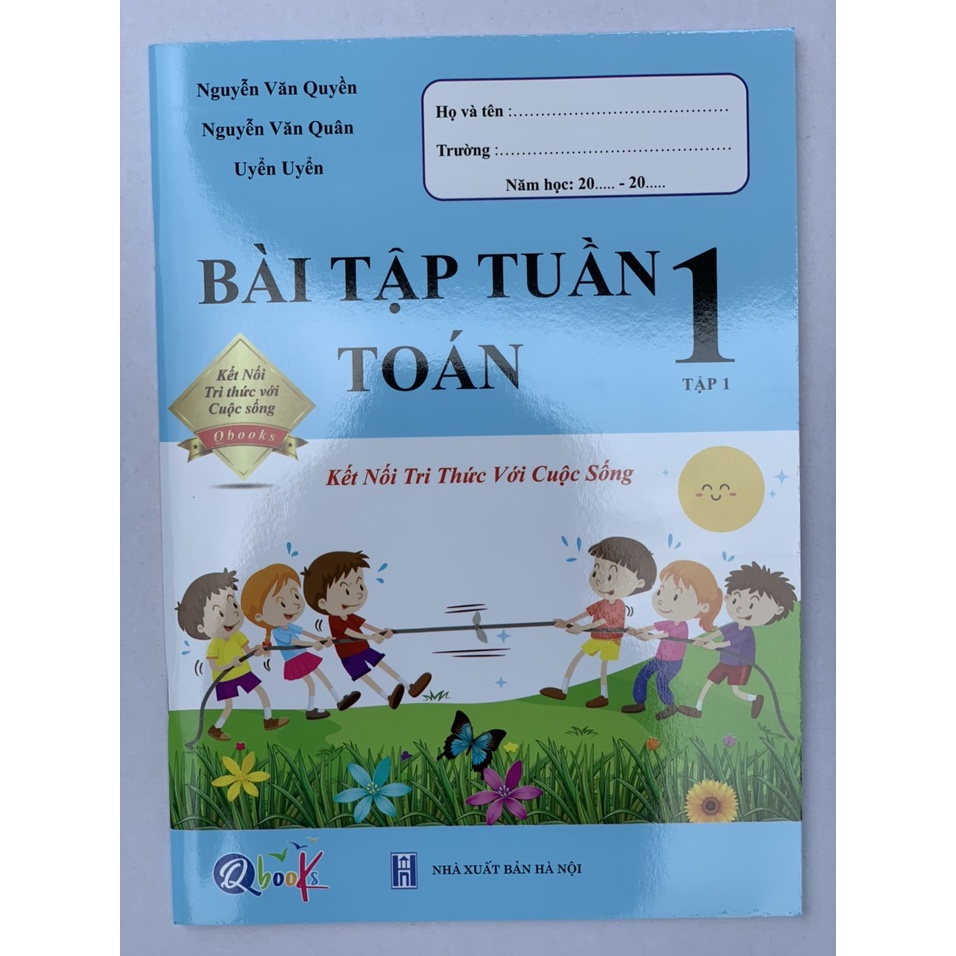 Sách - Bài tập tuần và Đề kiểm tra toán và tiếng việt lớp 1 học kỳ 1 Kết nối tri thức với cuộc sống
