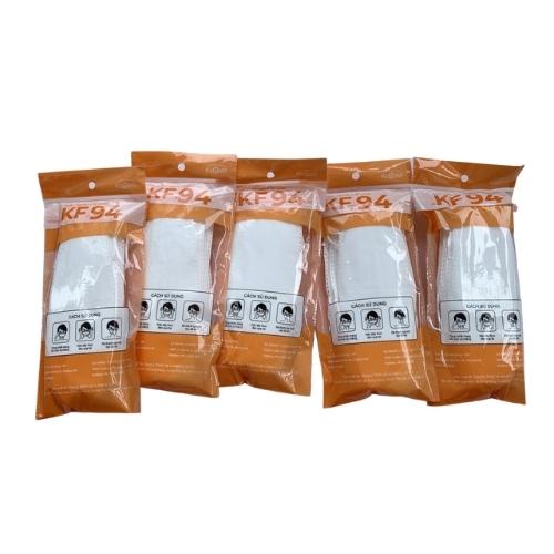Khẩu trang KF94 KIWI (set 50 chiếc) Chống Bụi Mịn Sản Xuất theo công nghệ Hàn Quốc