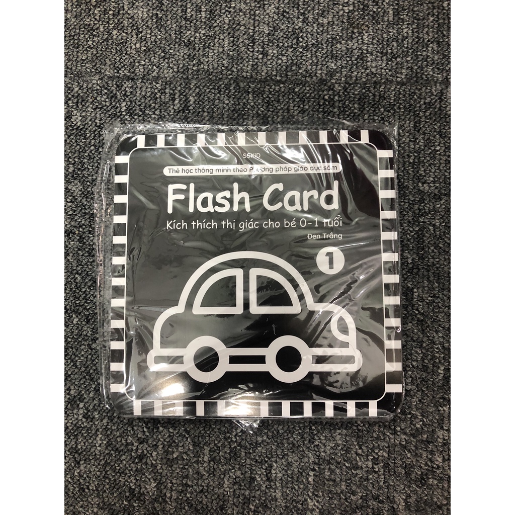 Thẻ Flash card kích thích thị giác cho bé từ 0-1 tuổi