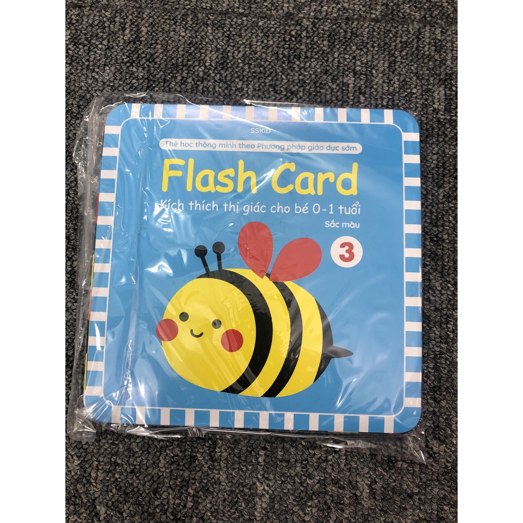 Thẻ Flash card kích thích thị giác cho bé từ 0-1 tuổi
