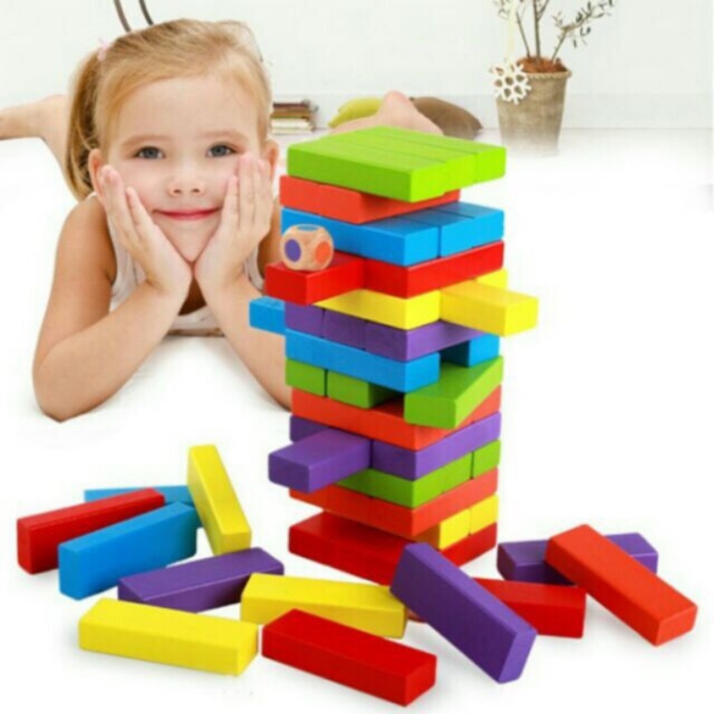 Rút gỗ số - rút gỗ màu 48 thanh cỡ to