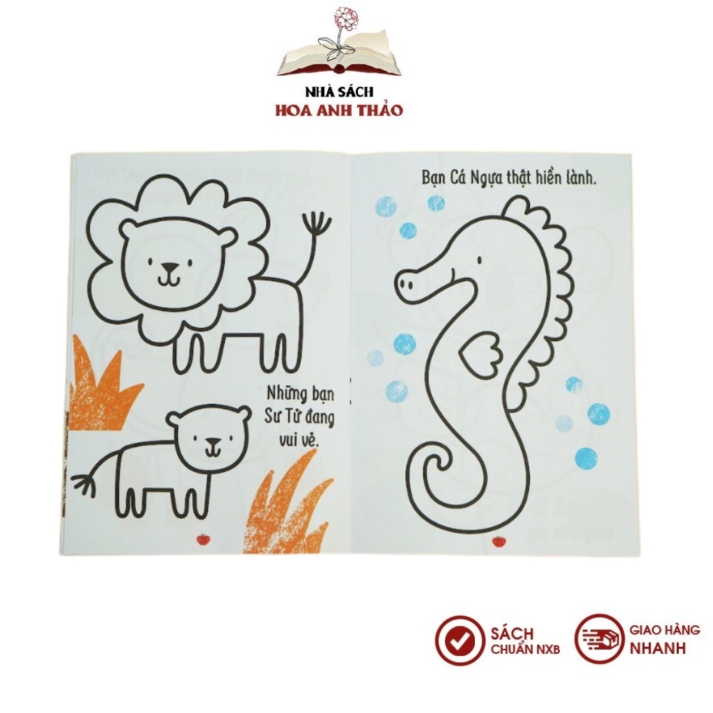 Sách Cuốn sách Tô màu đầu tiên của tớ dành cho bé từ 3 đến 9 tuổi