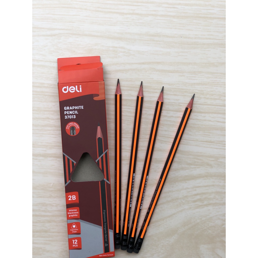 Bút Chì Gỗ 2B Deli 37013