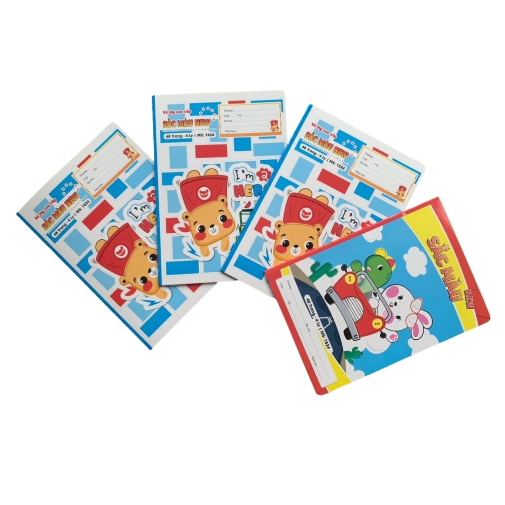 Vở oly sắc màu cao cấp Hải Tiến 48 trang - 4 oly