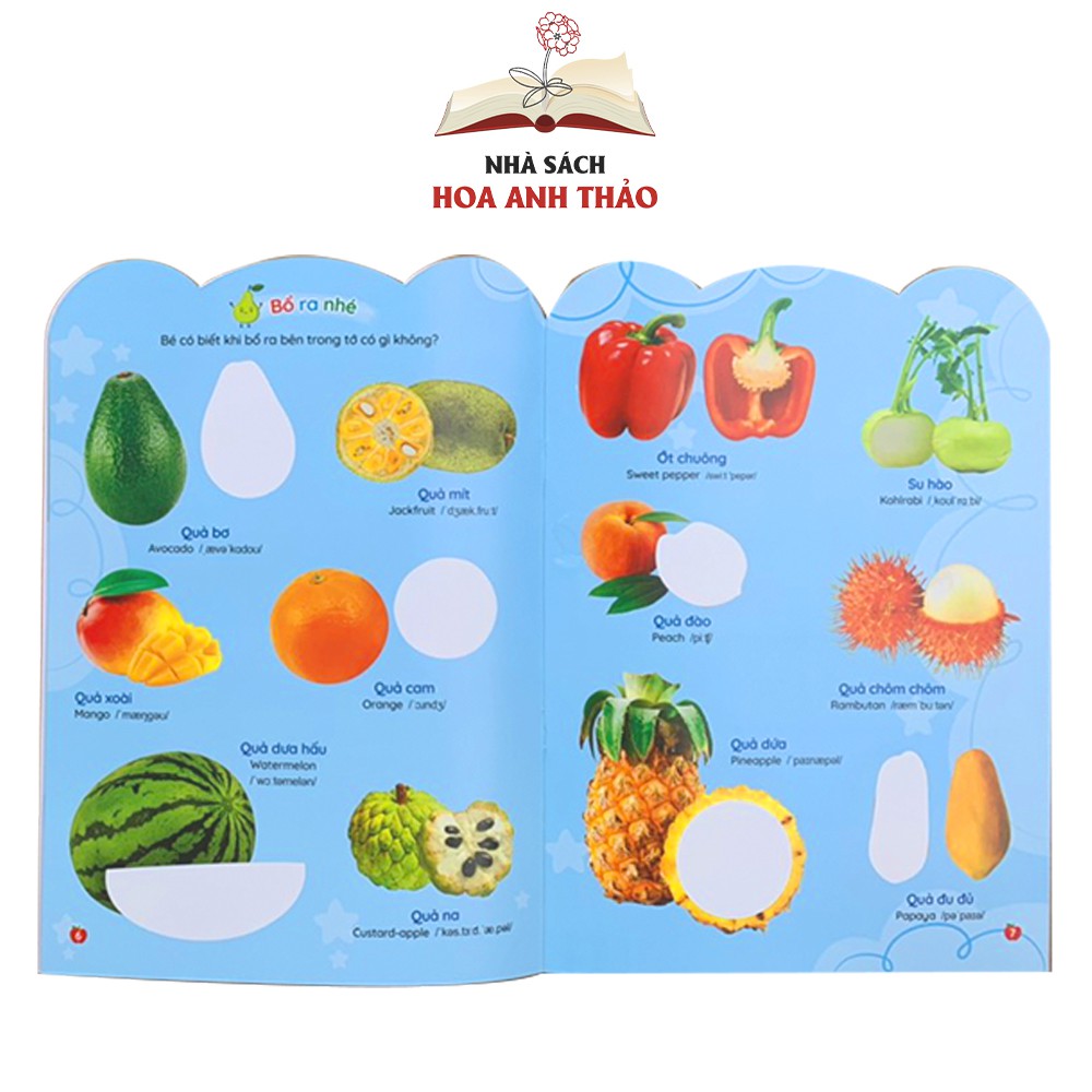 Sách Bóc dán thông minh song ngữ Việt Anh dành cho trẻ từ 2-6 tuổi