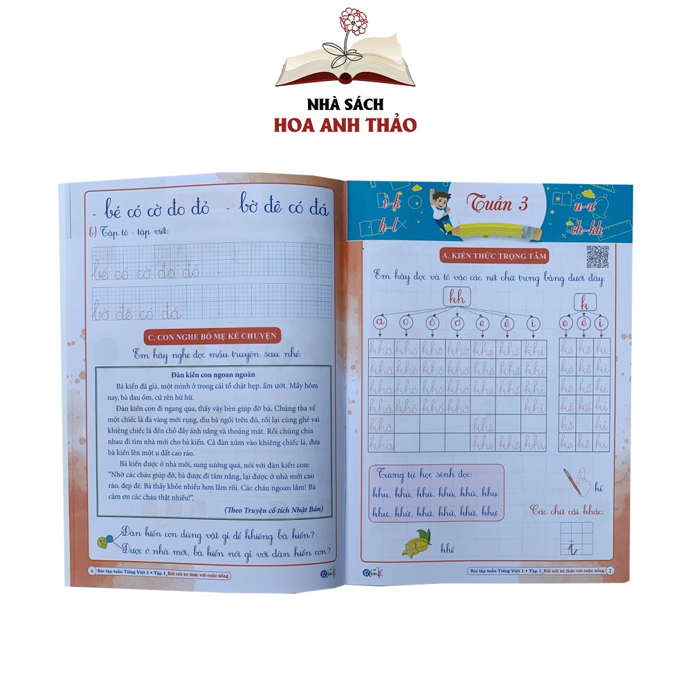 Sách - Bài tập tuần và Đề kiểm tra toán và tiếng việt lớp 1 học kỳ 1 Kết nối tri thức với cuộc sống