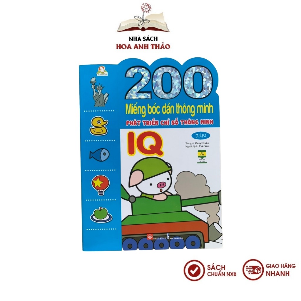 Sách 200 Miếng bóc dán thông minh cho trẻ 26 tuổi