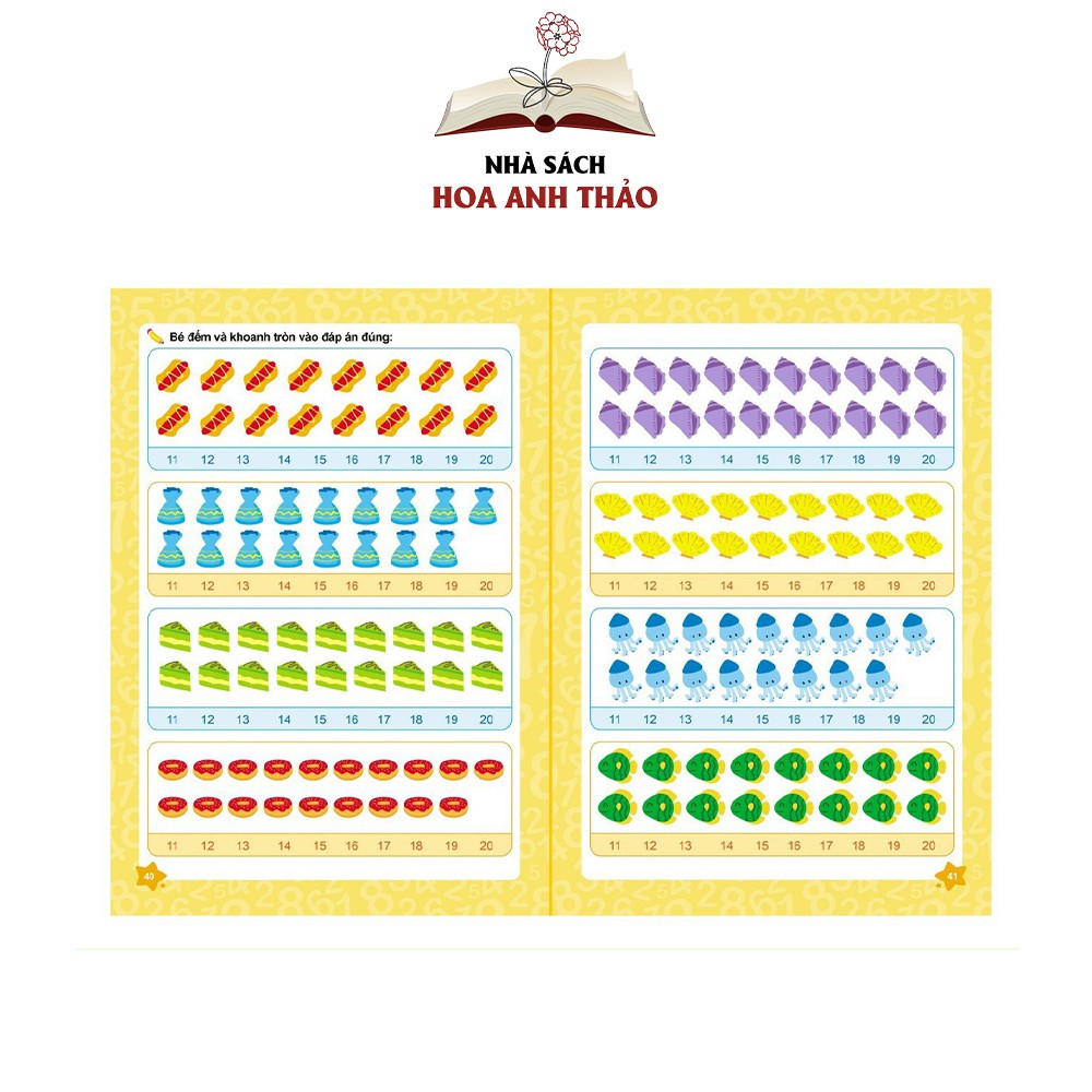 Sách Bé chinh phục Toán học dành cho trẻ 4 - 6 tuổi
