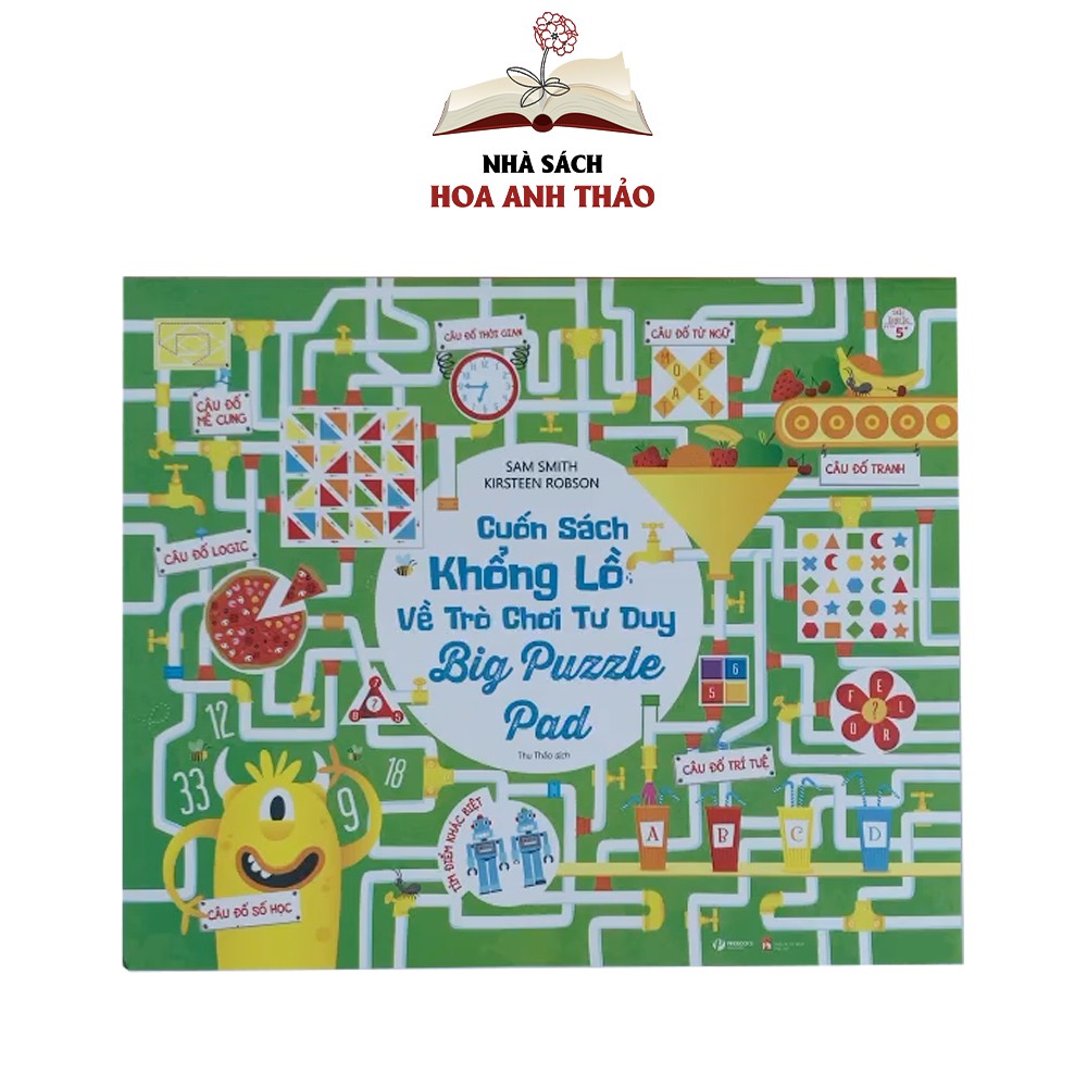 Sách - Cuốn sách khổng lồ về trò chơi tư duy nhiều chủ đề (Bộ 4 quyển) Pingbooks