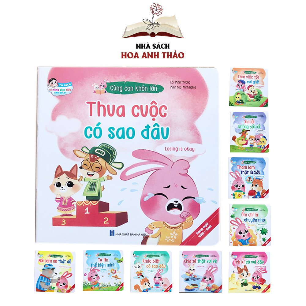 Sách - Truyện tranh giao tiếp Cùng Con Khôn Lớn ( Bộ 10 cuốn )