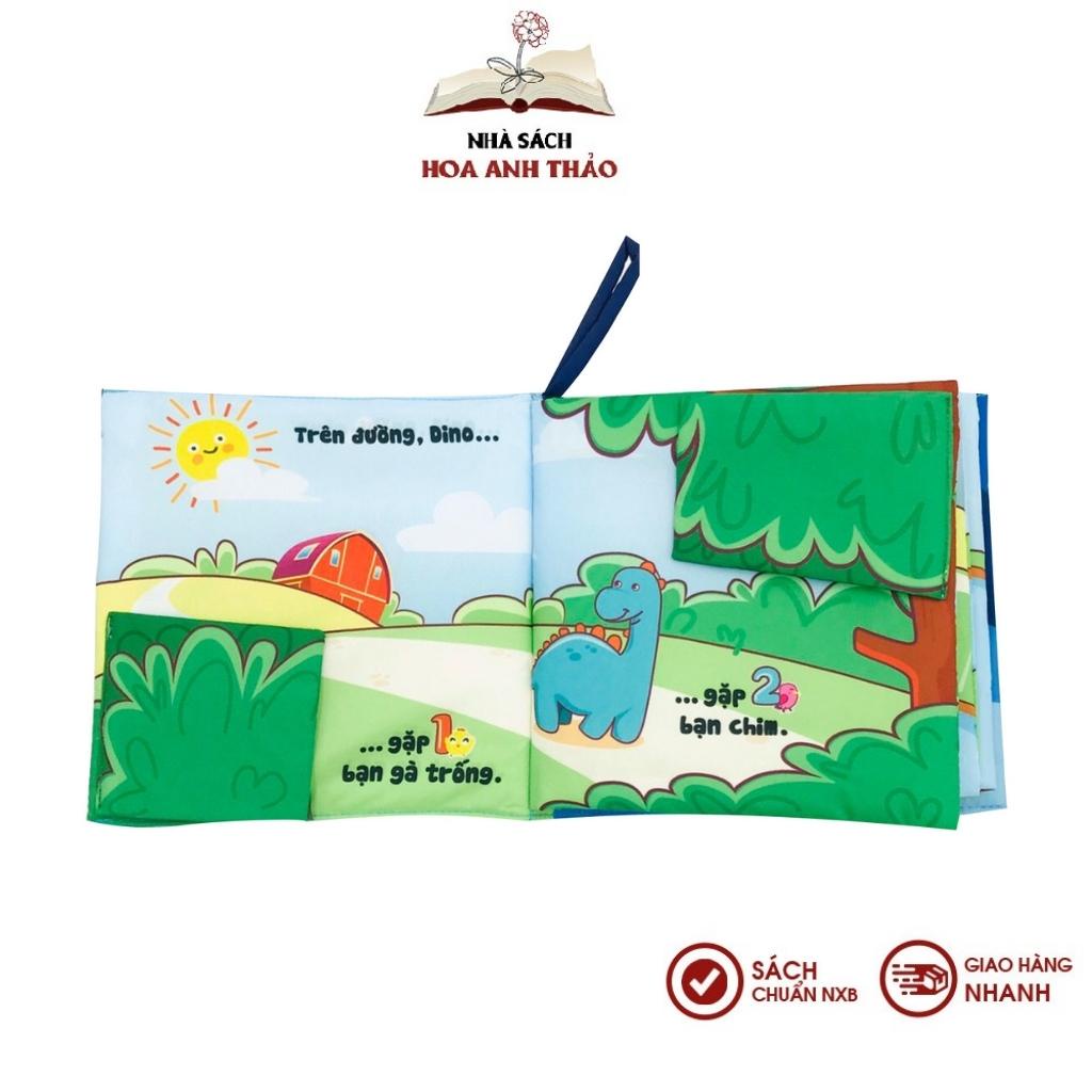 Sách vải Lalala baby đa tương tác Hành trình của Dino
