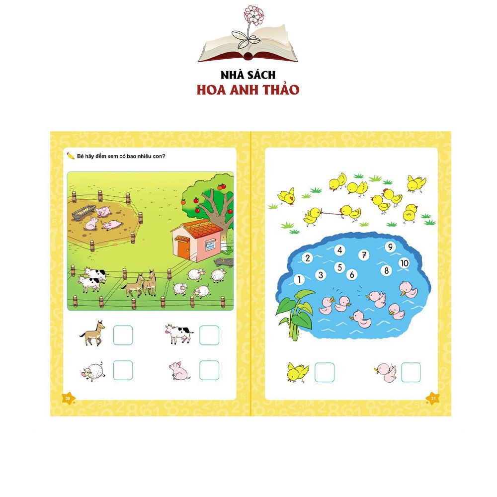 Sách Bé chinh phục Toán học dành cho trẻ 4 - 6 tuổi