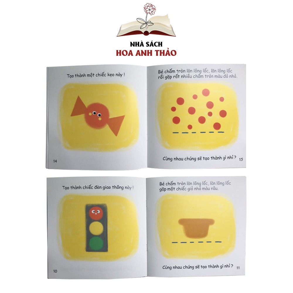 Sách Ehon Nhật bản Combo 10 cuốn màu sắc, âm thanh, hình khối cho bé 06 tuổi