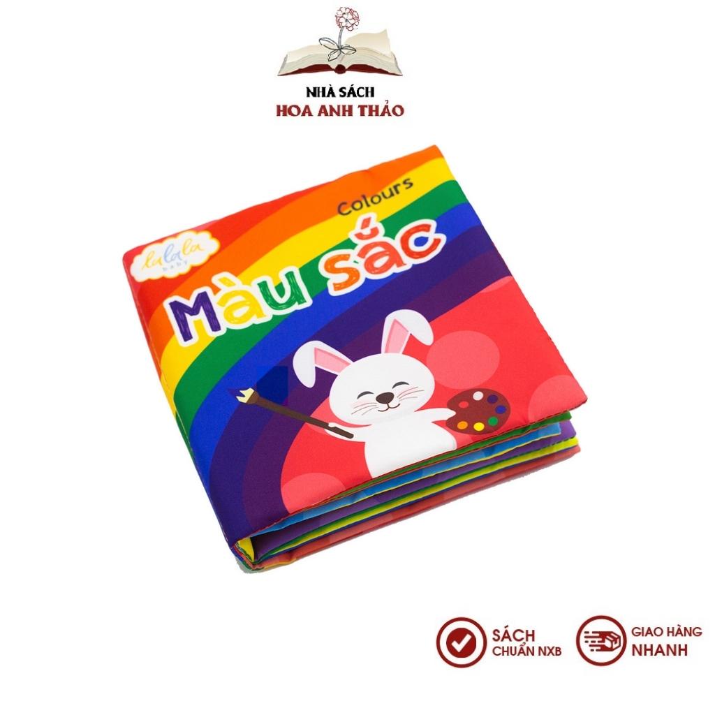 Sách vải Lalala baby, kích thích đa giác quan: My very first book, kích thước 15x15cm 12 trang