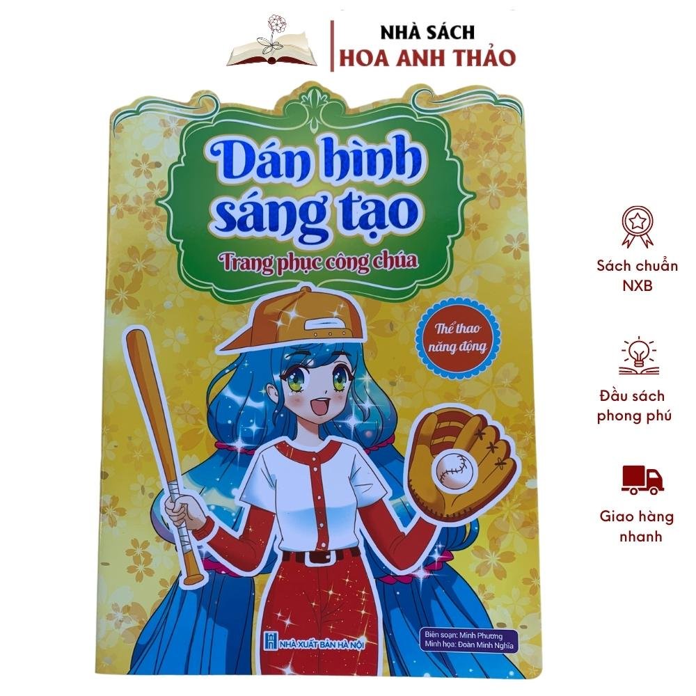 Sách Dán Hình Sáng Tạo Trang Phục Công Chúa Cho Bé Gái