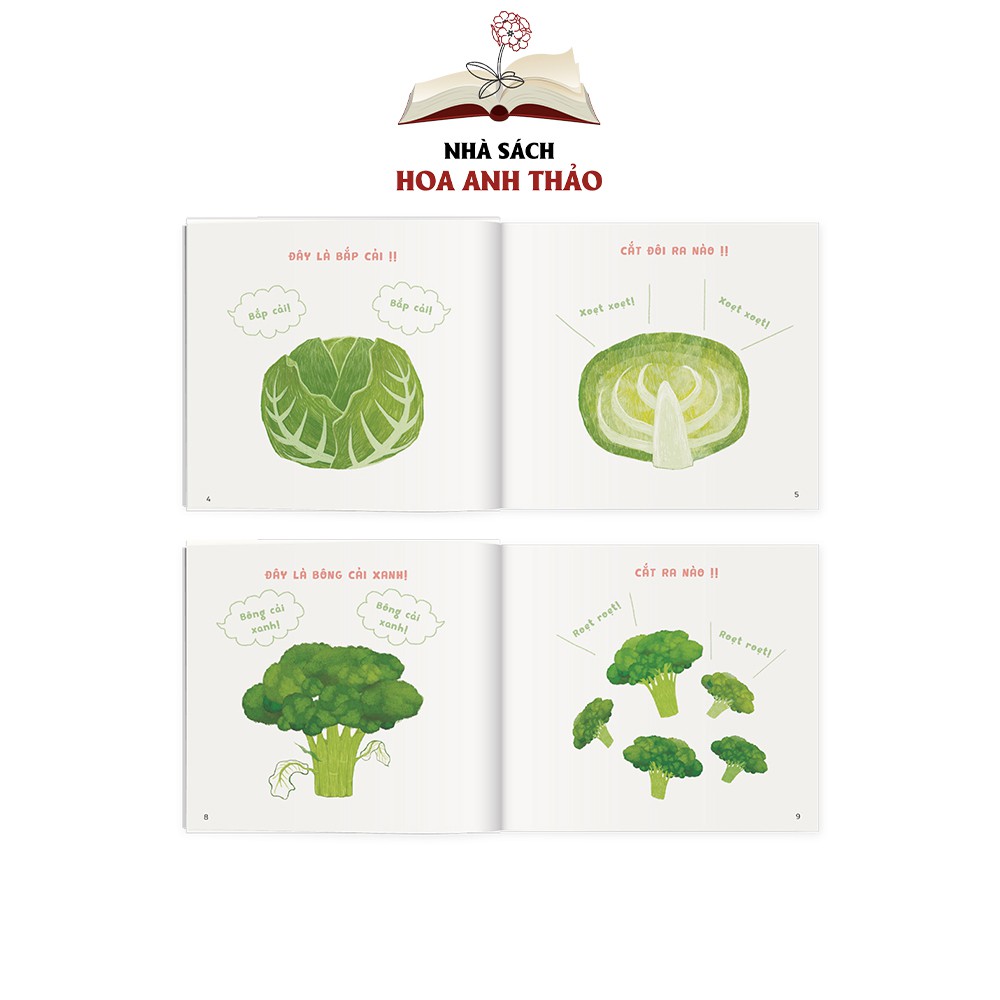 Sách Ehon Nhật Bản Bé thích ăn món gì nhỉ ? (Combo 4 cuốn)