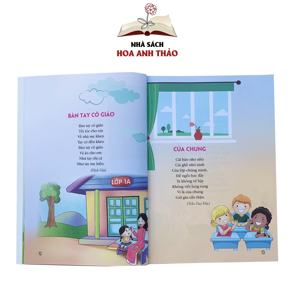 Sách - Tuyển tập Đồng dao - Thơ - Truyện cho bé từ 0-6 tuổi phát triển ngôn ngữ và nhận thức