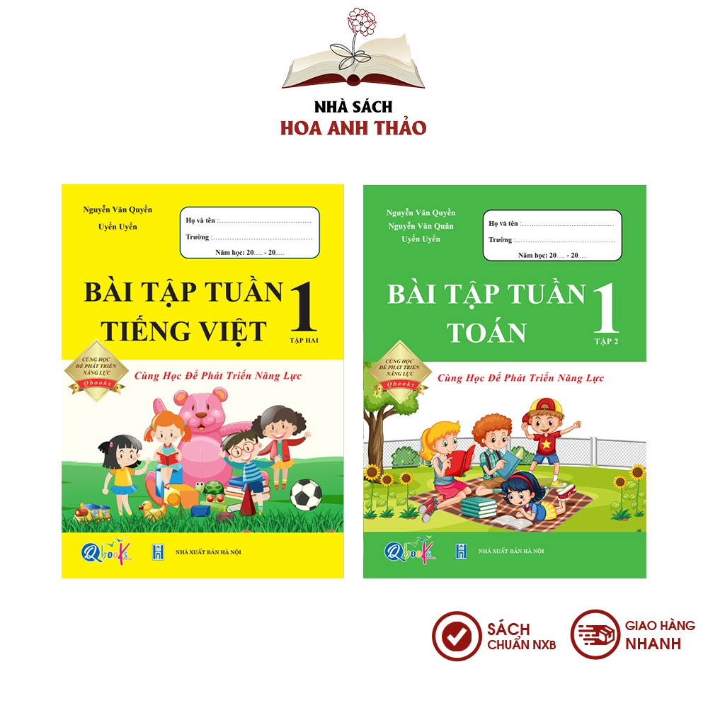 Sách - Bài tập tuần toán và tiếng việt lớp 1 học kỳ 2 Cùng phát triển năng lực