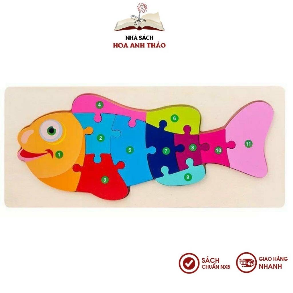 Đồ chơi tranh ghép nối 10 số - ghép tương ứng số 1-10 cho bé