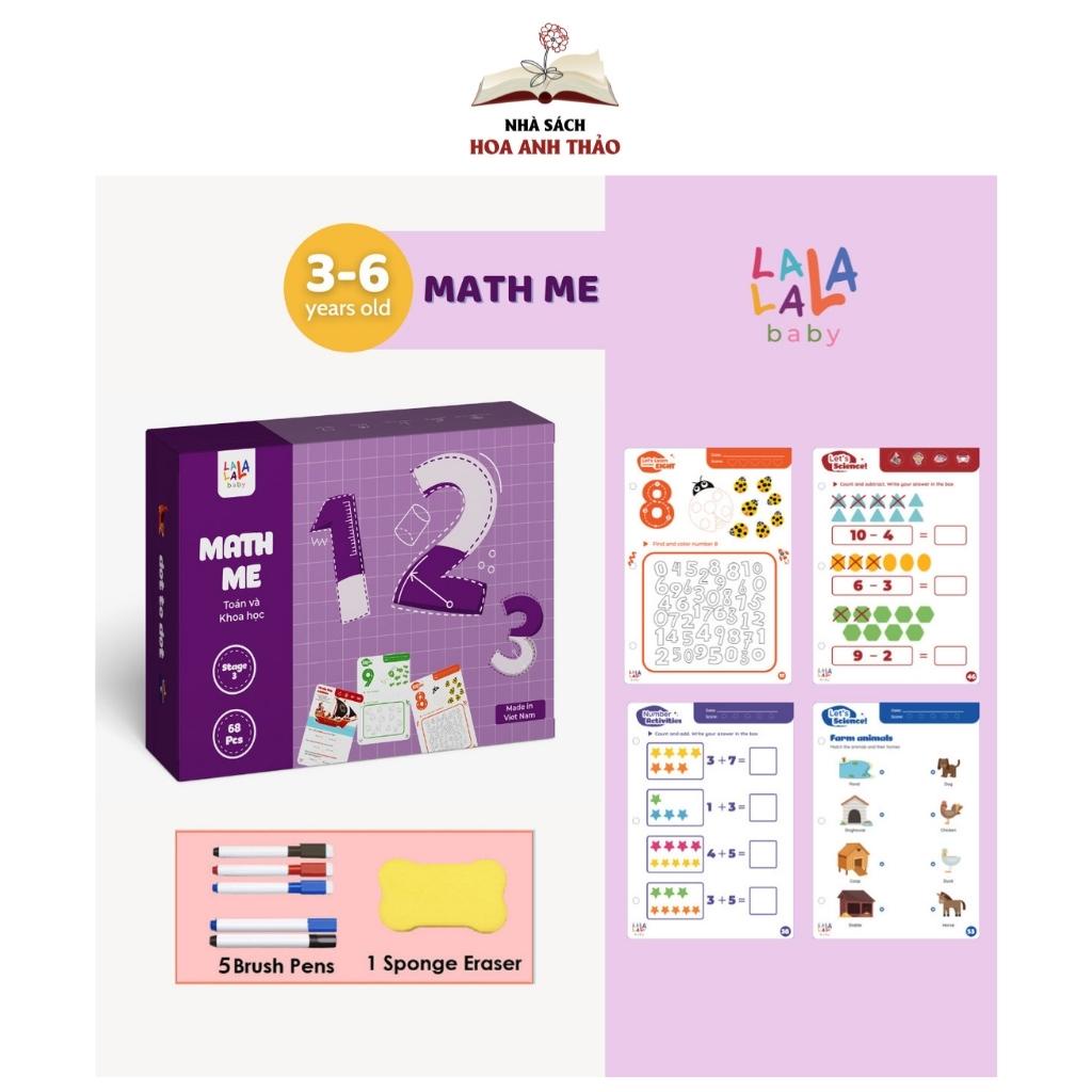 Sách vẽ thông minh cho bé xóa được, học liệu giáo dục sớm thương hiệu Lalala Baby 68 Trang