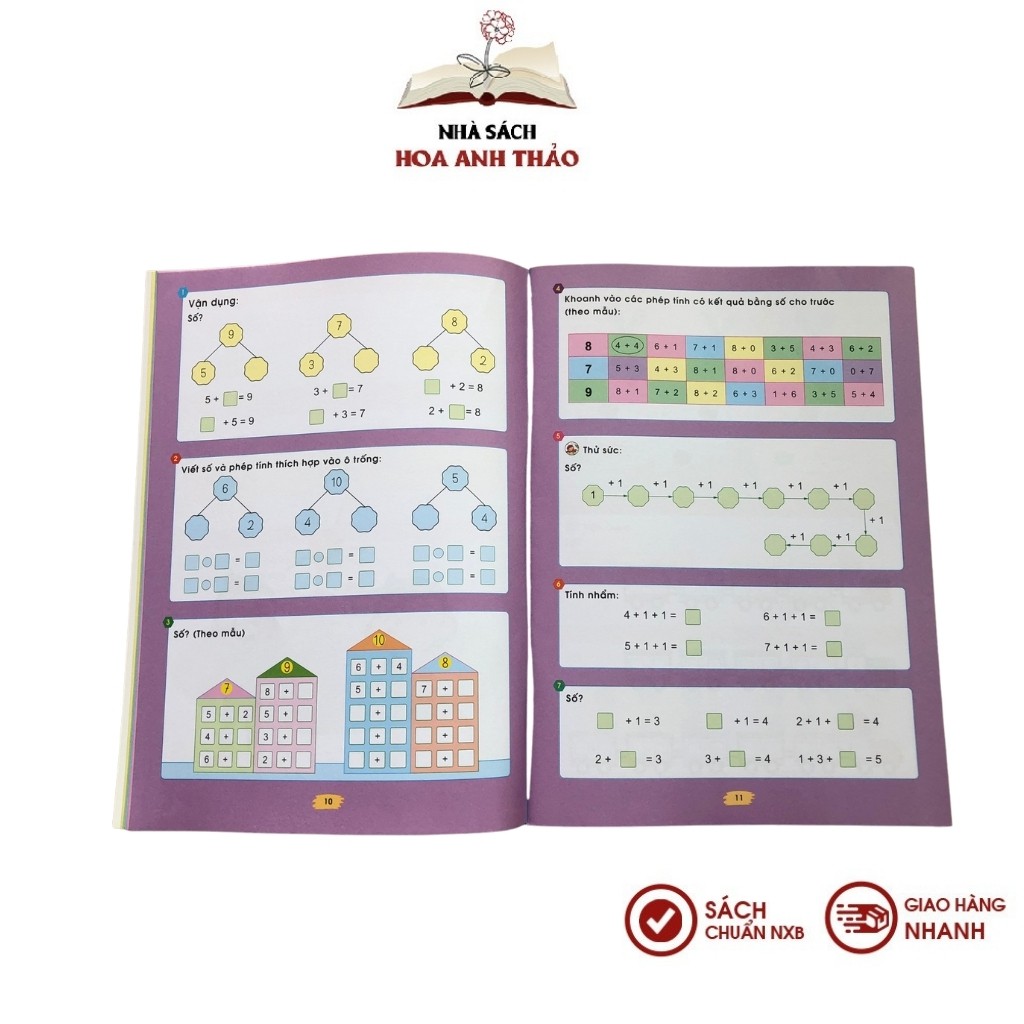 Sách Rèn kỹ năng tính nhanh, tính nhẩm 1 Bí quyết học giỏi toán cho trẻ 5 đến 7 tuổi