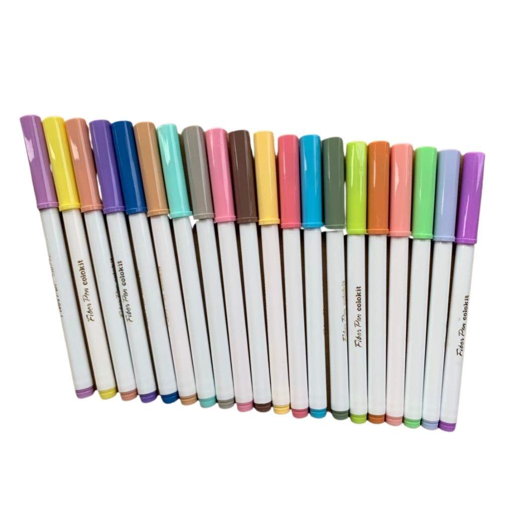 Bút Lông Màu Pastel Washable Fiber Pen Thiên Long Colokit SWM-C008