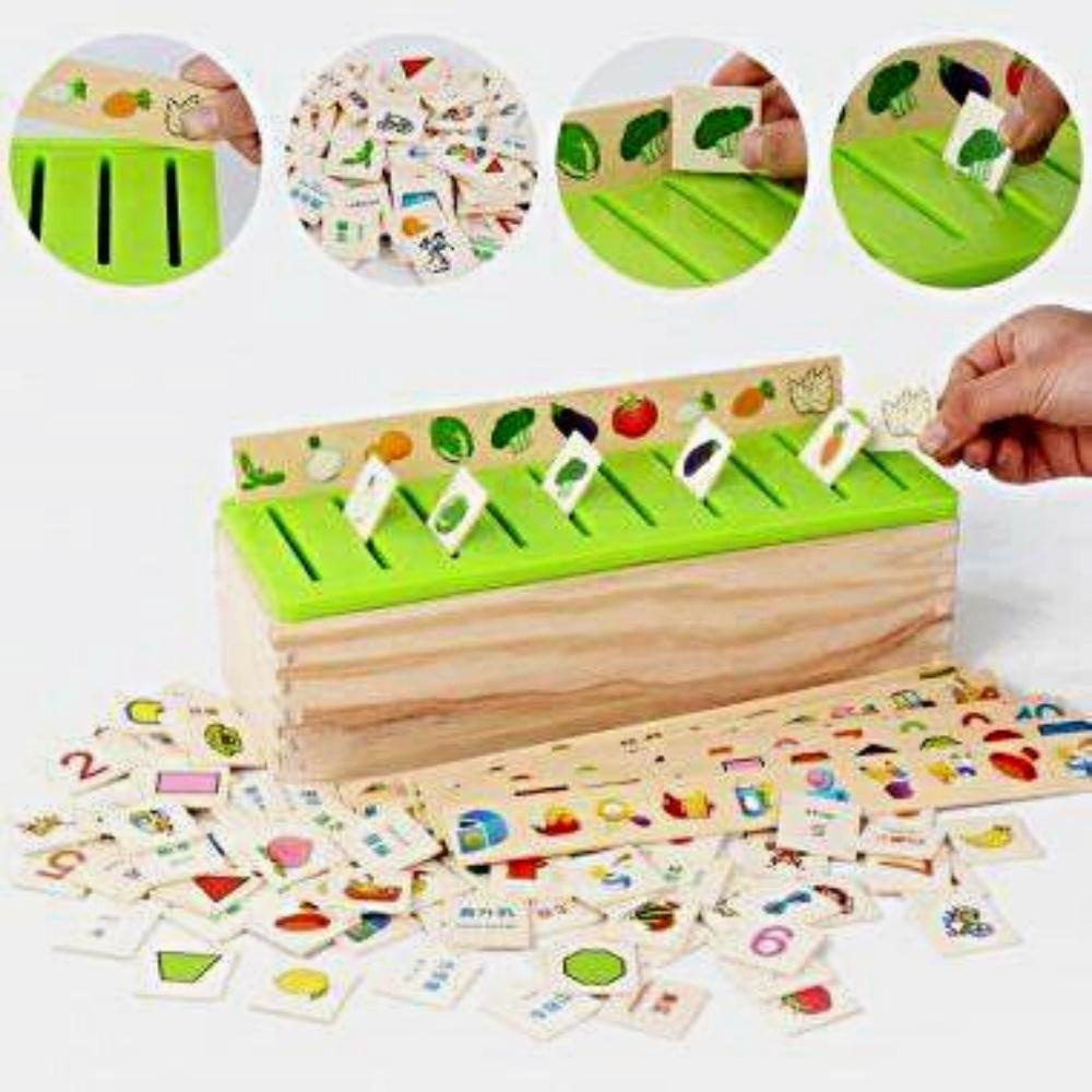 Đồ chơi thả hình theo chủ đề bằng gỗ cho bé