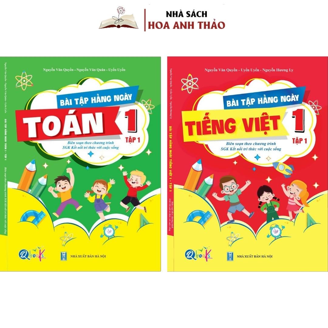 Bài tập hàng ngày lớp 1 -TOÁN,TIẾNG VIỆT- bộ KẾT NỐI- TẬP 1