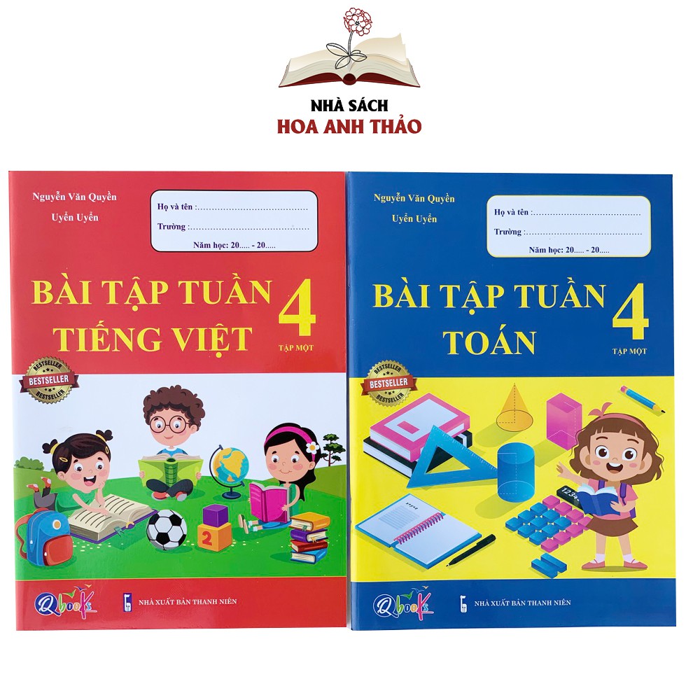 Sách - Bài tập tuần và đề kiểm tra Toán và Tiếng Việt lớp 4 học kỳ 1