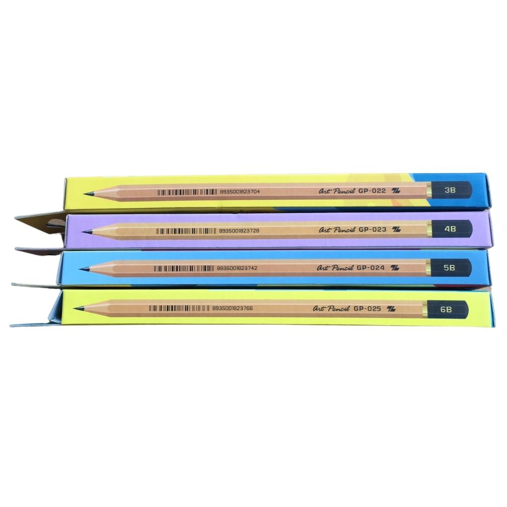 Bút chì gỗ nhiều B Thiên Long  3B  4B  5B  6B ( GP-022  GP-023  GP-024  GP-025 )