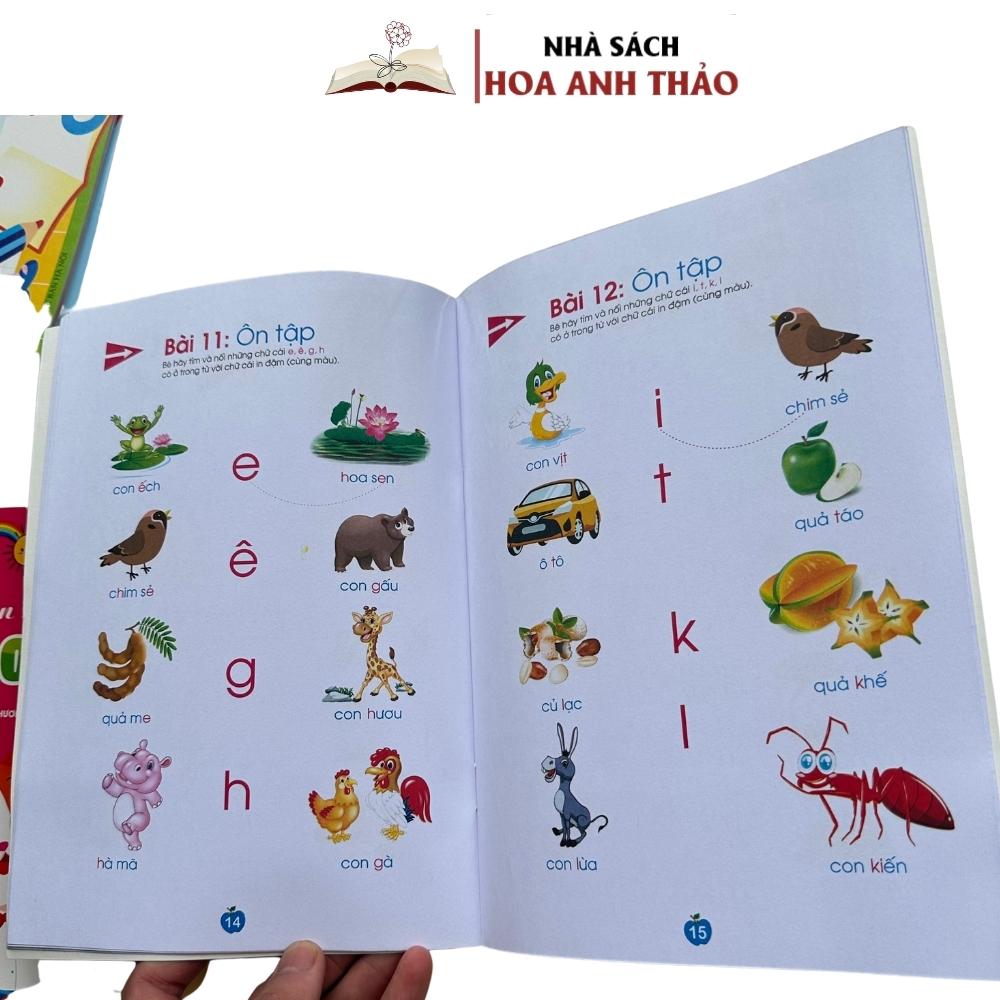 Combo 6 quyển Tô cho trẻ mẫu giáo - Bé sẵn sàng vào lớp 1- loại dày