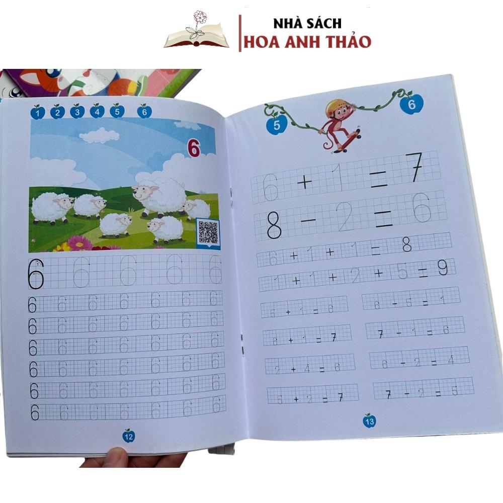 Combo 6 quyển Tô cho trẻ mẫu giáo - Bé sẵn sàng vào lớp 1- loại dày