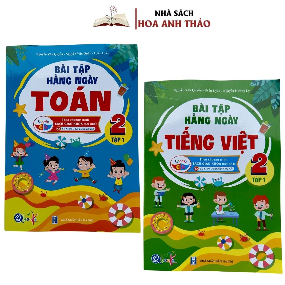 Combo Bài Tập Hằng Ngày Toán - Tiếng Việt Lớp 2 Tập 1  Cánh Diều