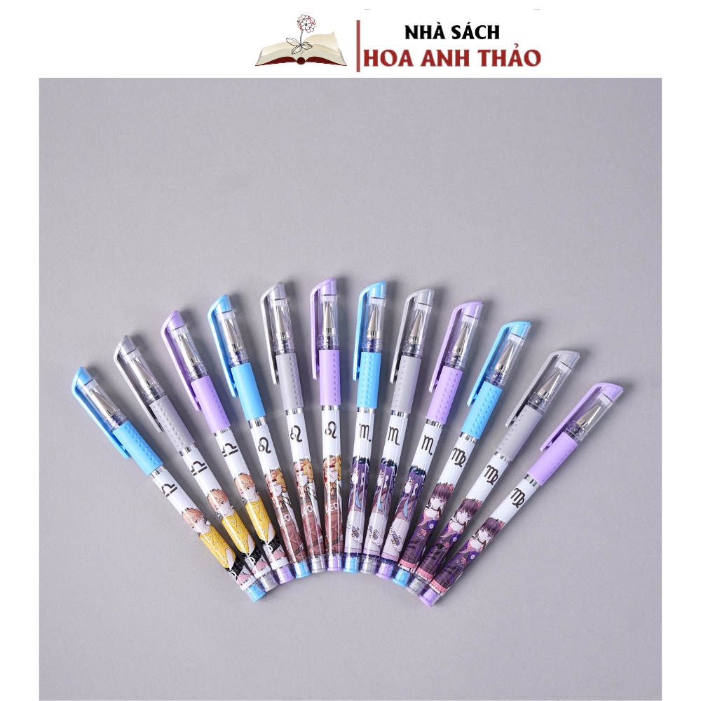 Hộp 4 bút gel classmate CL-GP107P - Thiết kế cung hoàng đạo