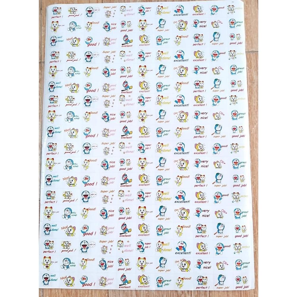 Sticker Khen Thưởng Học Sinh Combo 10 Tờ A4 Tiếng Việt - Tiếng Anh
