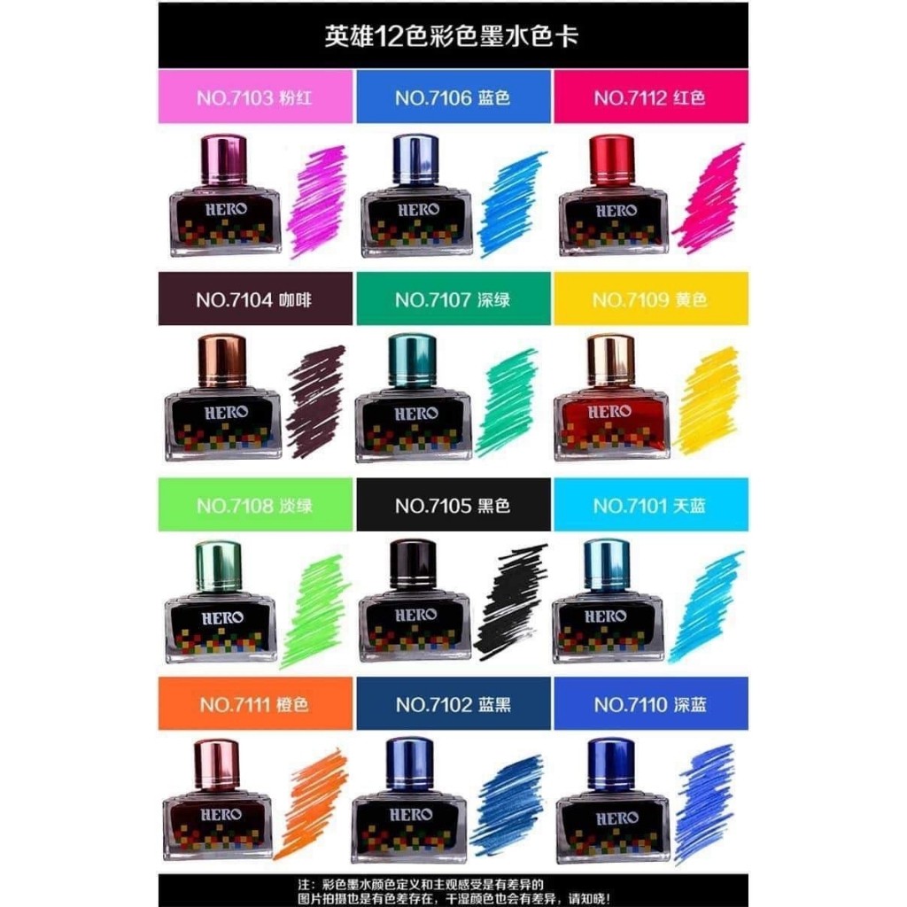 Mực Hero Cao Cấp - Mực Nhanh Khô