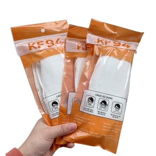 Khẩu trang KF94 KIWI (set 50 chiếc) Chống Bụi Mịn Sản Xuất theo công nghệ Hàn Quốc