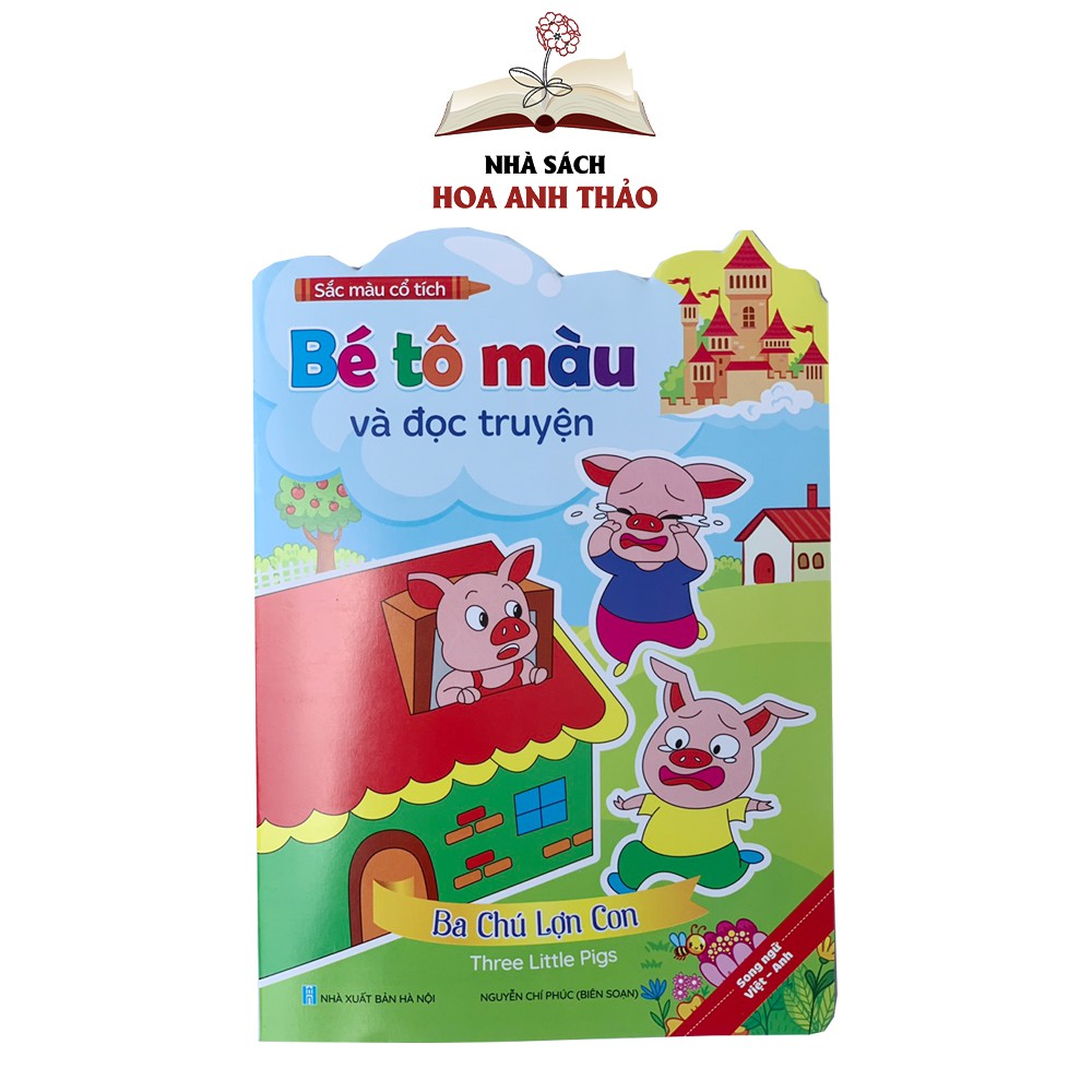 Sách - Bé tô màu và đọc truyện song ngữ Việt Anh