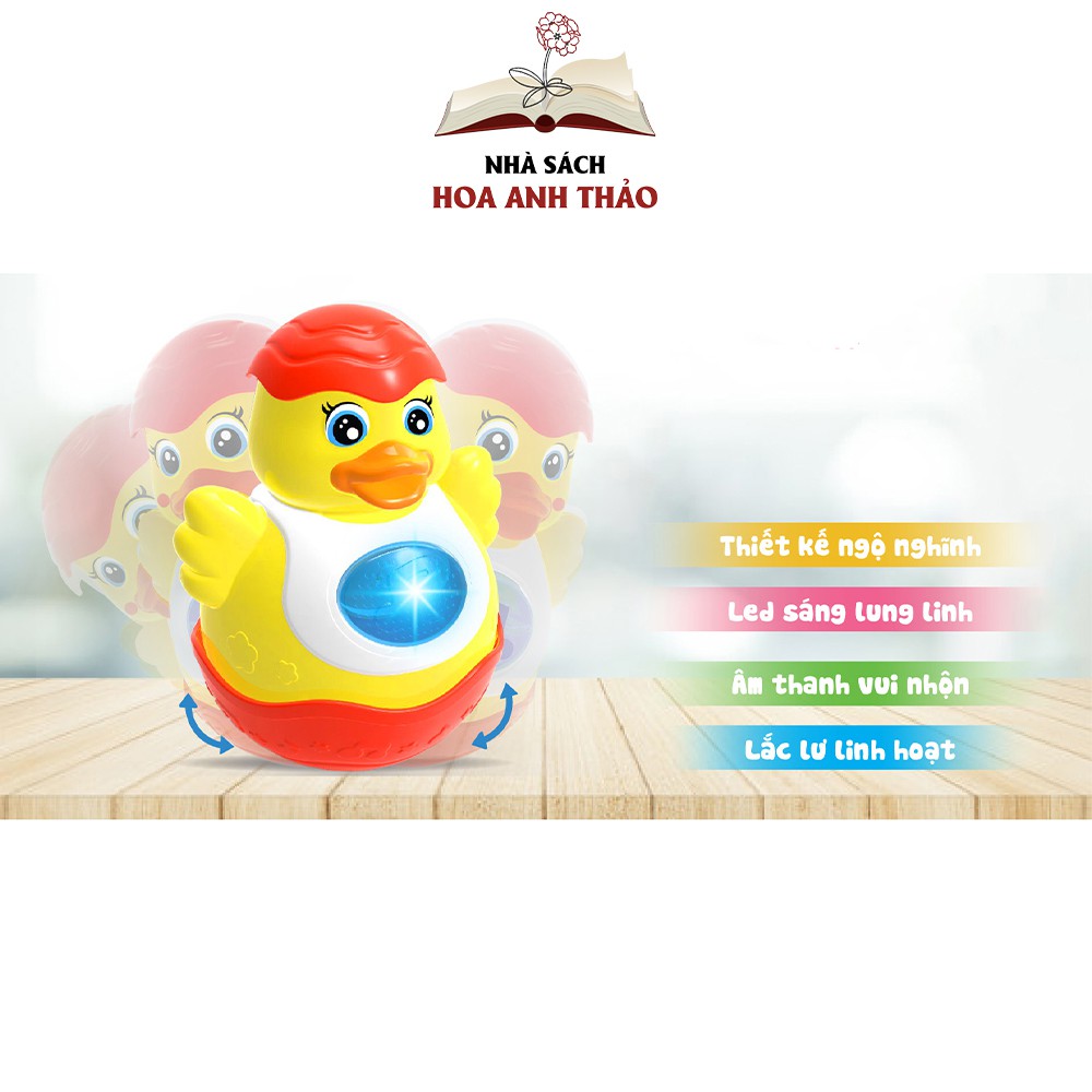 Đồ chơi lật đật hình vịt Antona có âm thanh và đèn thông minh