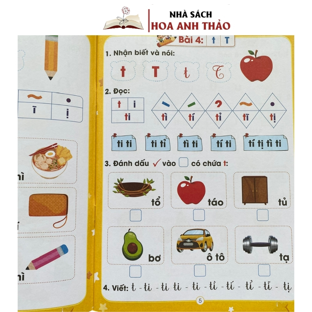 Combo 3 Quyển Luyện Viết 5.0, Luyện Đọc Tư Duy, Vở Ô Li Toán Tư Duy - Hương Giang - Trung Anh