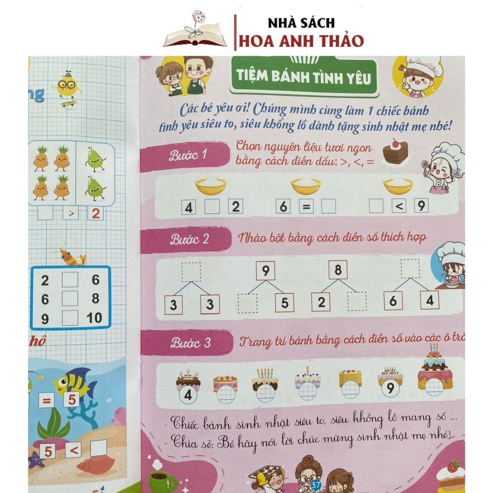 Combo 3 Quyển Luyện Viết 5.0, Luyện Đọc Tư Duy, Vở Ô Li Toán Tư Duy - Hương Giang - Trung Anh