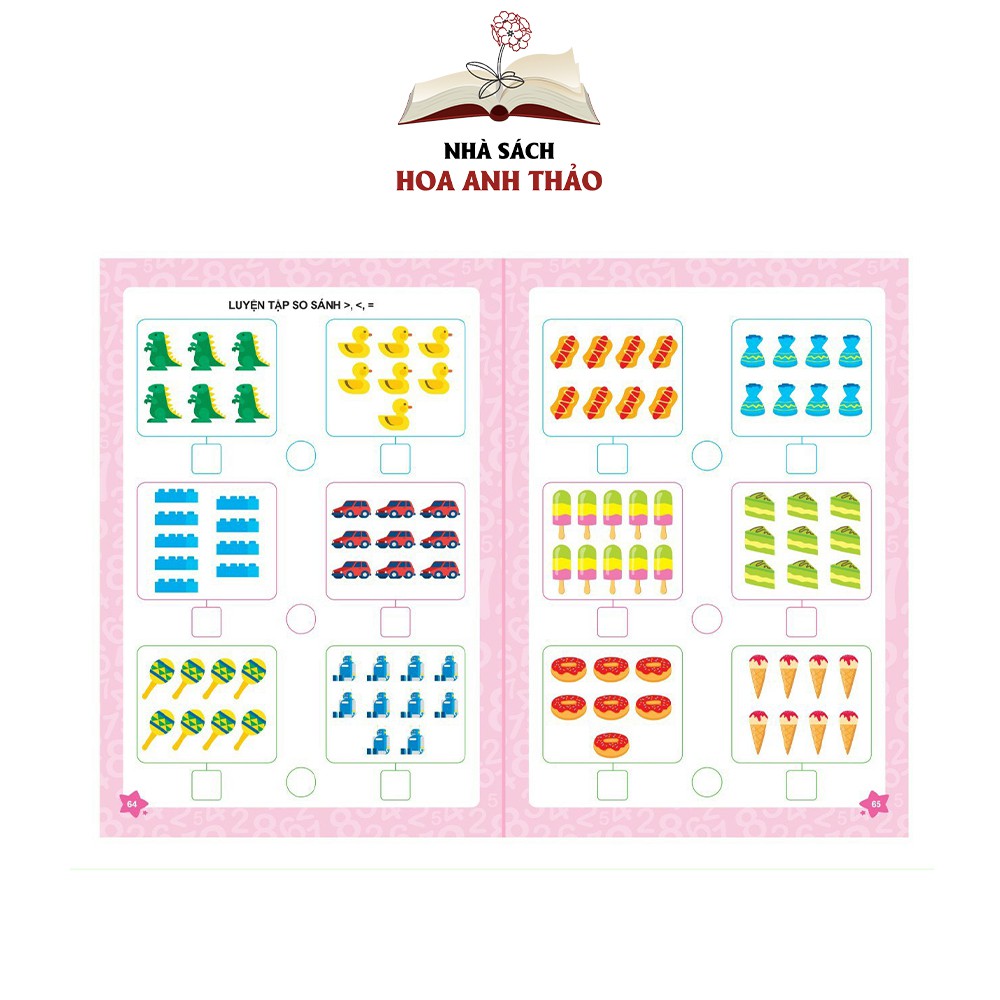 Sách Bé chinh phục Toán học dành cho trẻ 4 - 6 tuổi