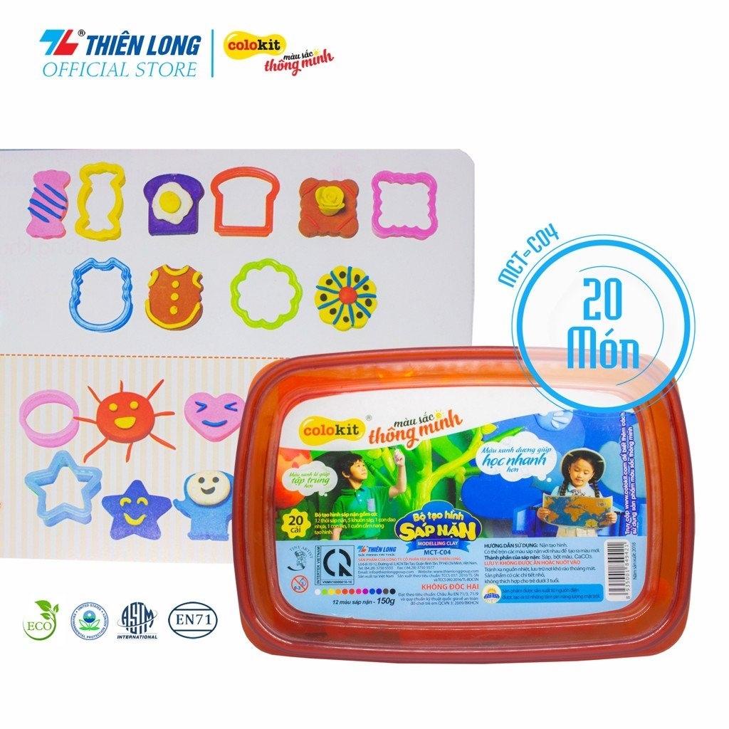 Đất nặn - Sáp nặn Thiên Long Mct - C04 ( 12 màu )
