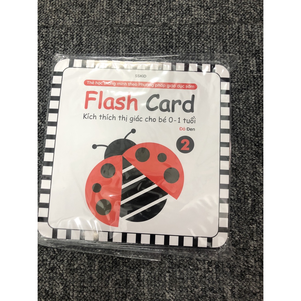 Thẻ Flash card kích thích thị giác cho bé từ 0-1 tuổi