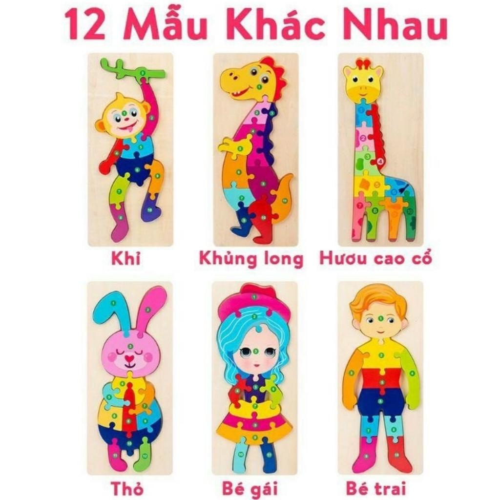 Đồ chơi tranh ghép nối 10 số - ghép tương ứng số 1-10 cho bé